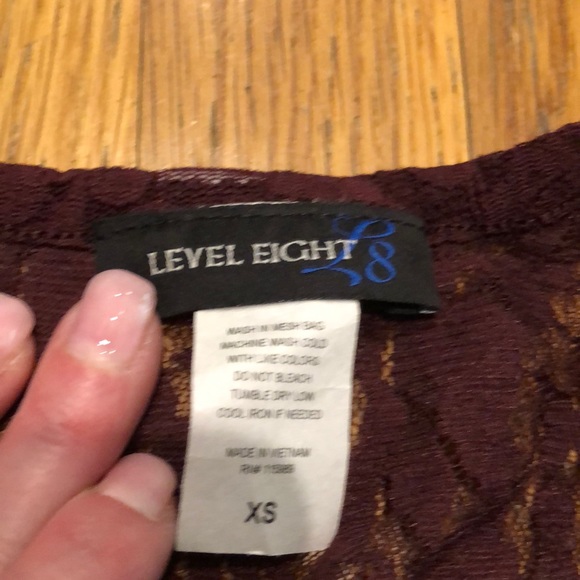 BOGO Level 8 Burgundy Lace Cardigan - Picture 3 of 9
